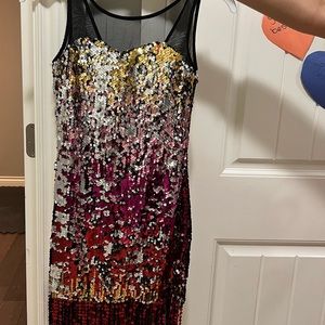 Adult small fringed dance costume.